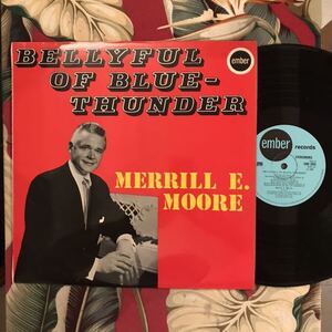 Merrill E. Moore 1967 UK LP Bellyful Of Blue-Thunder ロカビリー