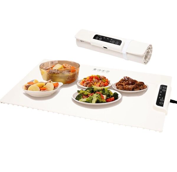 Zrejjon 食品保温プレート 卓上 ホットプレート 大型 電気保温トレイ