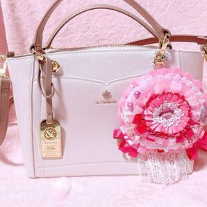 痛ロゼット ロゼット 缶バッジ オタ活 推し活グッズ 痛ば ピンク 手縫い