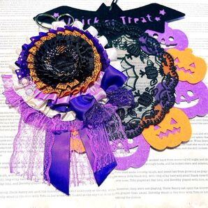 ハンドメイド 痛ロゼットバッグチャーム