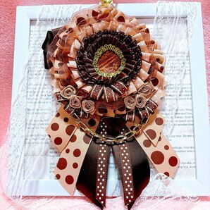 ハンドメイド 痛ロゼットバッグチャーム