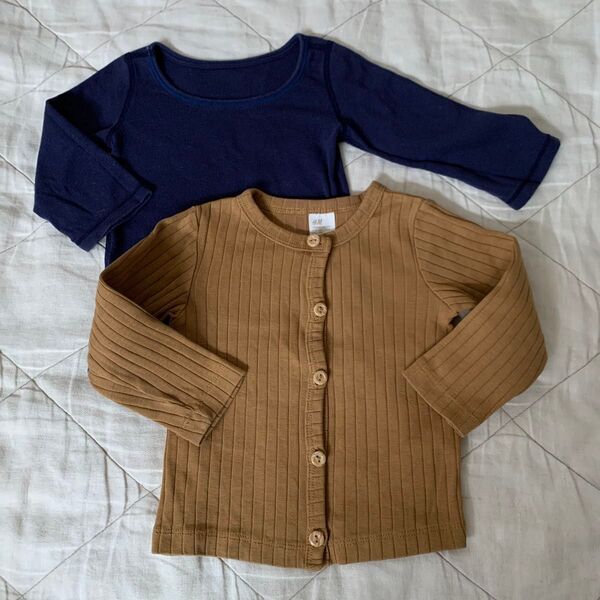 h&m カーディガン & UNIQLO 肌着