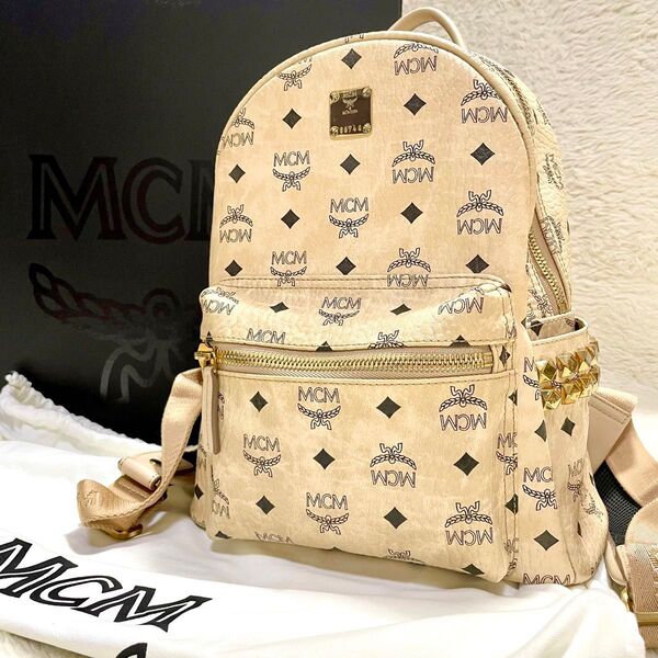 MCM エムシーエム ヴィセトス レザー バックパック リュック スタッズ