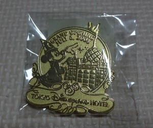  not for sale Disney hotel Mickey gold color 2008 year Grand open pin badge pin z pin bachi retro rare 