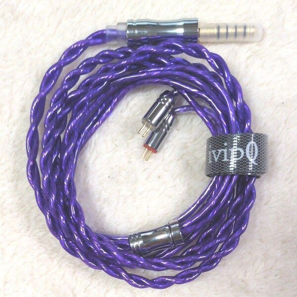ivipQ 126 (Deep Purple) 7N OCC銀メッキ Normal 2pin - 4.4mm