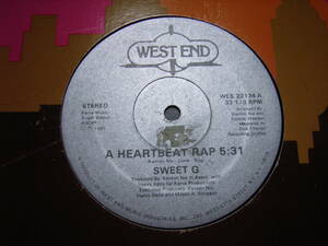 SWEET G / A HEARTBEAT RAP /OLD SCHOOL RAP/DISCO RAP,DJ JUNE BUG