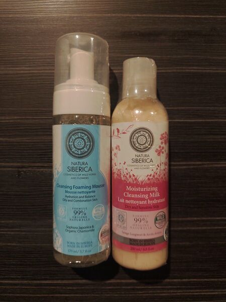 【新品】NATURA SIBERICAクレンジング フォーミング ムース&ミルク