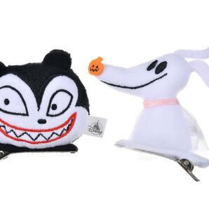 ディズニー ナイトメア・ビフォア・クリスマス ヴァンパイア・テディ&ゼロ ヘアクリップ セット Halloween