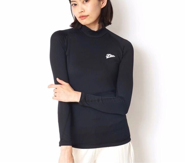 値下げ 【FILA】レディース長袖ハイネック コンプレッショントップス 吸水速乾・UVケア