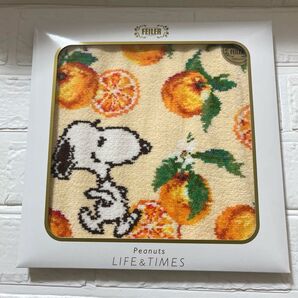 新品未開封 阪急百貨店限定 フェイラー タオル スヌーピー ネロリ グリーン