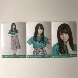 乃木坂46 伊藤理々杏 ロゴT 生写真 コンプ 検) 会場 限定 2018.June-Ⅲ Tシャツ