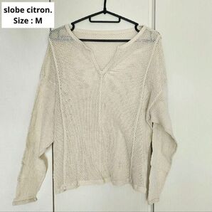 【slobe citron】シースルー コットン100% ロンT