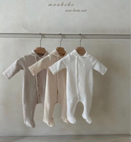 monbebe Hemilu suit ベビーロンパース ベビー退院着 ベビー退院着女の子 ベビー退院着男の子 新生児退院着
