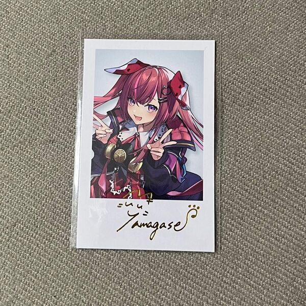 にじさんじ 天ヶ瀬むゆ チェキ風カード デビューチェキ サイン レア R