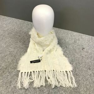 E778 FUR & KNIT ネックウォーマー　ラビットファー