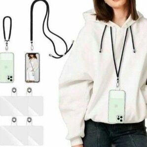 新品 スマホストラップ 肩掛けストラップ ネックストラップ 7点セット