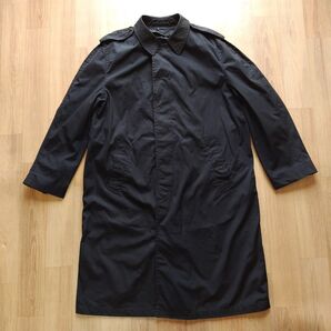 42R 米軍 実物 U.S. NAVY ステンカラーコート ブラック 18