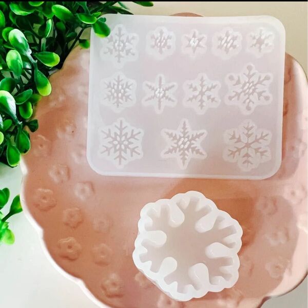 レジン雪の結晶シリコンモールドセット