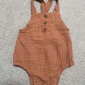 ベビー 女の子 子供服 ロンパース キャメル マタニティ プレママ 出産準備 キッズ