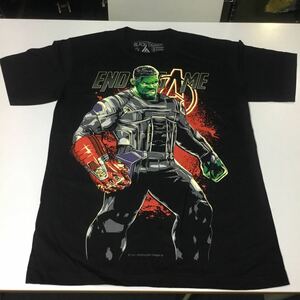 SR5A2. デザインプリントTシャツ Mサイズ ハルク HULK アベンジャーズ エンドゲーム