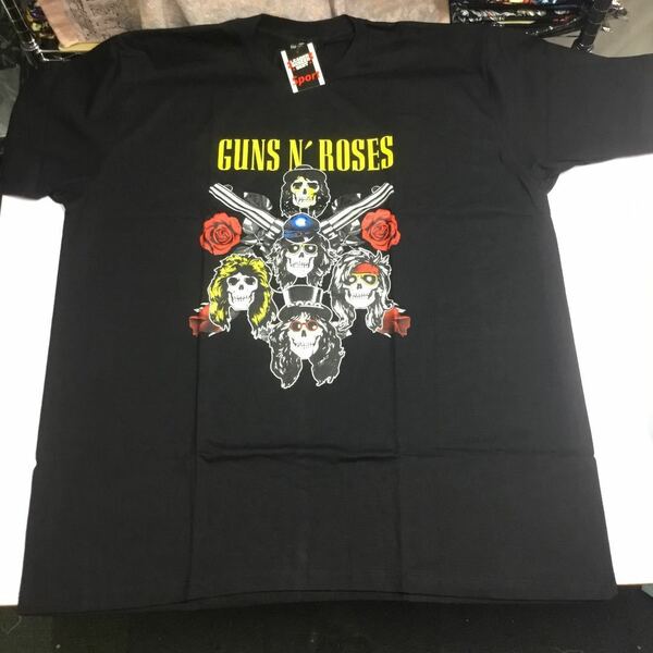 SR4D2. ビッグサイズ バンドデザインTシャツ XXXL (3XL)(4L) ガンズアンドローゼズ GUNS N’ ROSES GNR