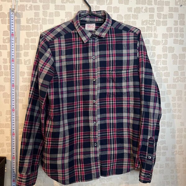 124. チェック 長袖シャツ 長袖 シャツ チェック柄