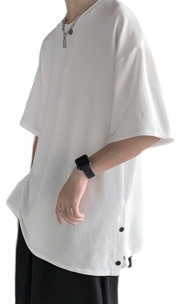 半袖Tシャツ メンズ ビッグT 無地 半袖 無地 大きい ゆったり シンプル 夏服 柔らかい