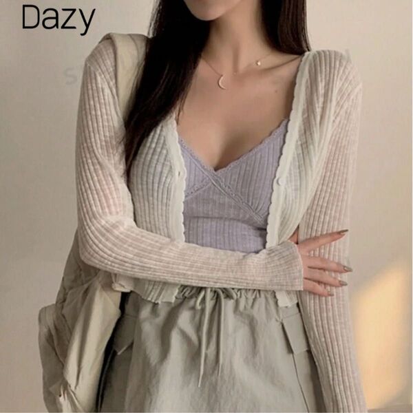 SHEIN シースルーカーディガン トップス