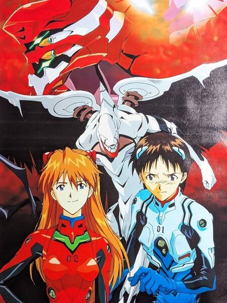エヴァンゲリオン 防水ポスター ポスター 約40cm×約60cm アスカ シンジ アニメ