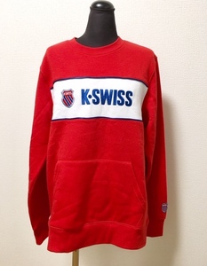 ★新品★日本未発売★送料無料★匿名発送★ K・SWISS ケースイス スウェット トレーナー MARS RED 赤 