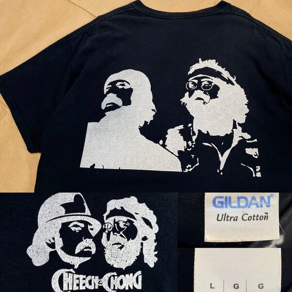 cheech&chong tシャツ L 黒 チーチ アンド チョン チーチョン 半袖