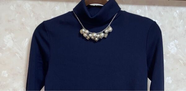 美品 SHOO・LA・RUE ビジューパール調ネックレス