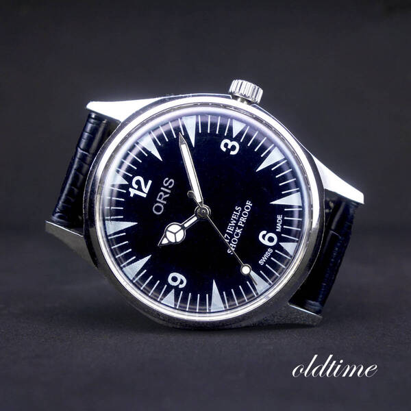【OH完了】【限定モデル】 ORIS オリス ヴィンテージ 手巻き 時計【2024年9月OH済】 /ビジネス/メンズ
