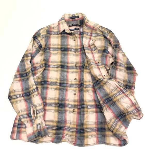 【90's】VAN HEUSEN《ヴァンヒューゼン》古着 フランネルシャツ 長袖