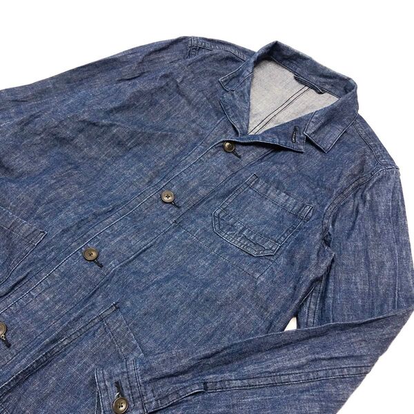 GU《ジーユー》デニム チェスターコート ショップコート / XL