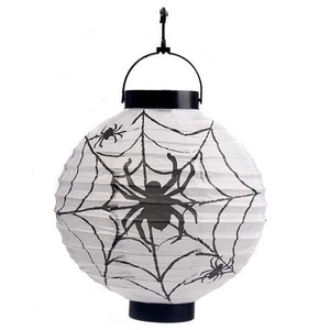 [bb4-a2] somewhat . shines horror lantern ( Spider ) Halloween in stock hanging lowering hook attaching safety battery type 
