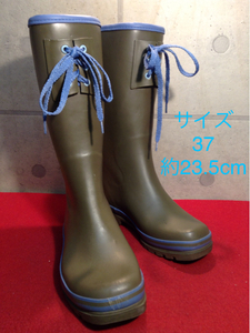 [ selling out!! free shipping!!]A-54 used super-discount!! boots rain boots 23.5cm box less .! super-discount!