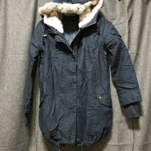  beautiful goods super-discount sale Heather Heather Mod's Coat hood fur navy .