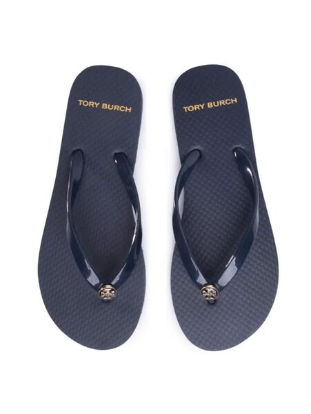 【新品未使用・箱付き】TORY BURCH ネイビー ビーチサンダル