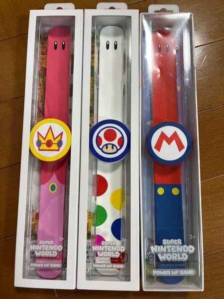 3個セット USJ マリオバンド パワーアップバンド ユニバーサルスタジア マリオ キノピオ ピーチ姫 マリオワールド