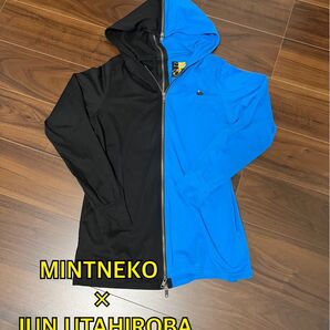 MINTNeKO×JuN UTAHiRoBAセパレートツートンパーカー フルジップ