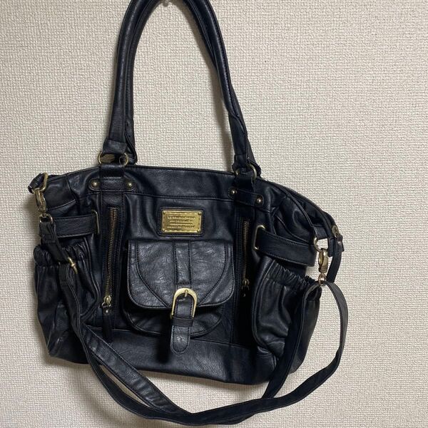 Maison de l'habillet 黒 レザー ショルダーバッグ