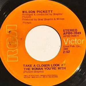 [試聴]USオリジFUNK45　Wilson Pickett // Take A Closer Look At The Woman You're With [EP]ファンク レアグルーヴshuftオリジナル7inch