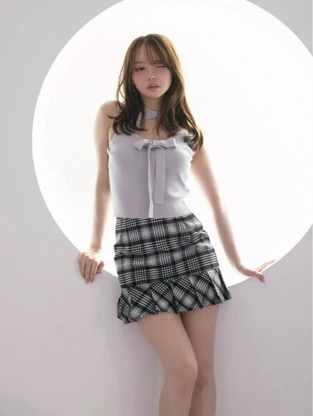 Lotta check mini skirt andmary アンドマリー