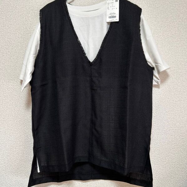 ツイードベスト Tシャツ セット