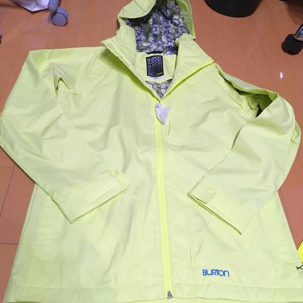 ●新品●送料込　バートン スノボジャッケット Mサイズ 蛍光イエロー sunny lime dry ride durashell