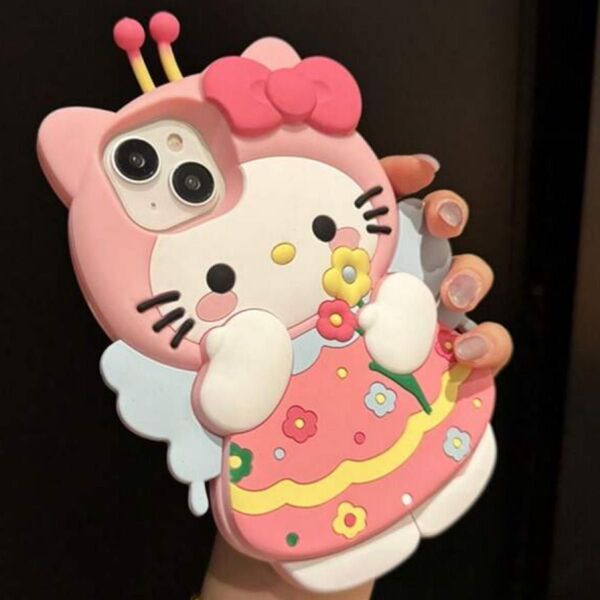 iPhone スマホ ケース 韓国 カバー 可愛いキティちゃん ケース iPhone11.13.14.15.16