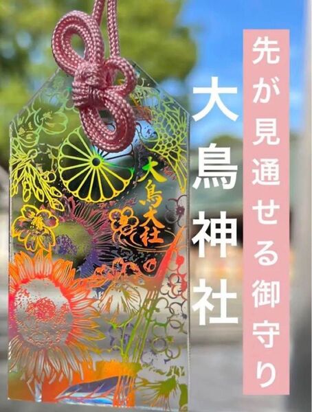 大鳥大社「先が見通せる御守」ピンク お守り