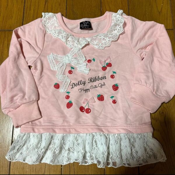 女の子 長袖Tシャツ 未使用 100cm