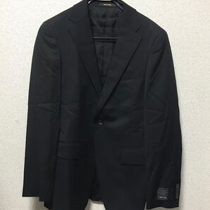 新品 3 コムサ メン チェルッティ ギャバジン 無地 ジャケット SS 黒